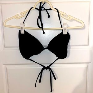 Black Women’s String Triangle Bikini Top